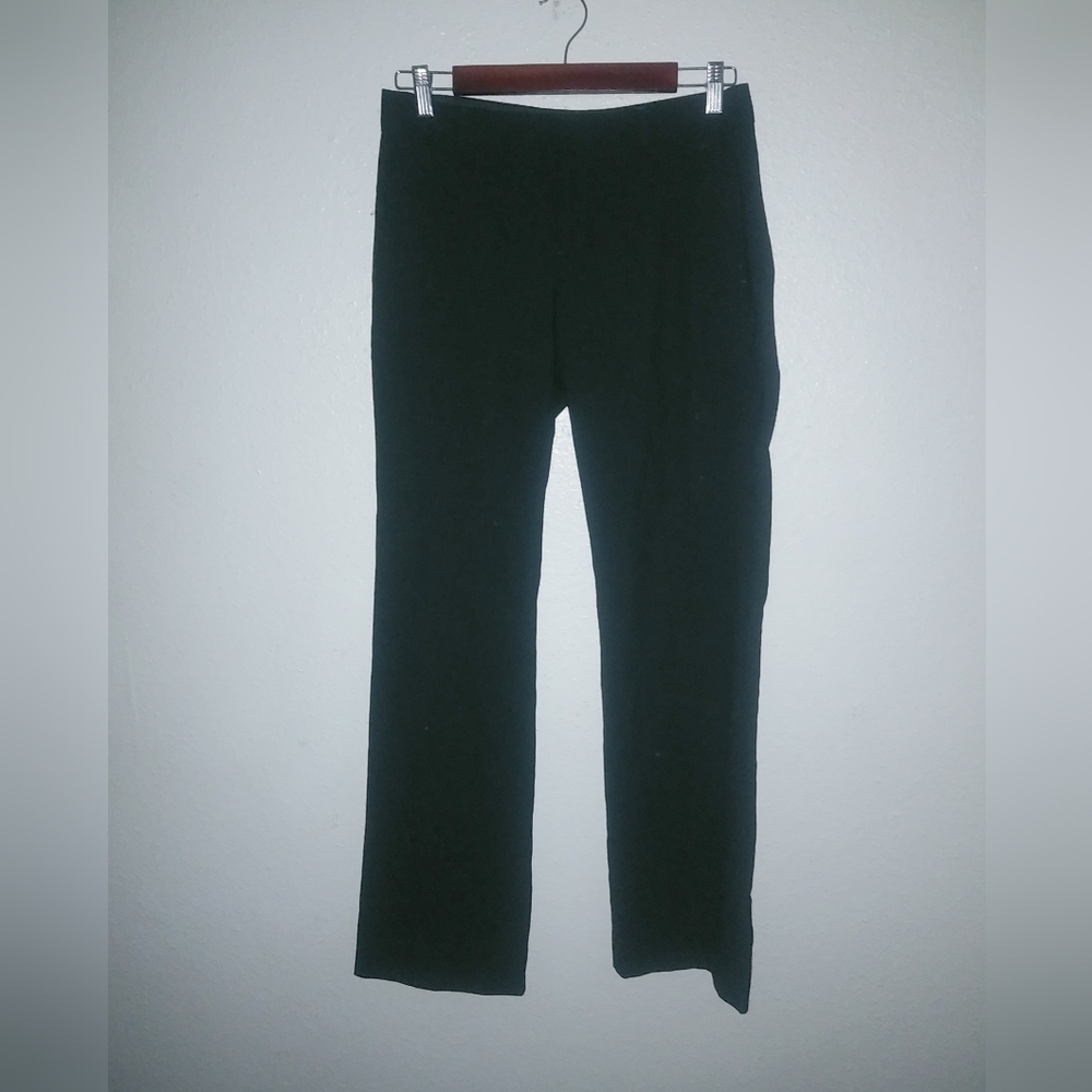 Banana Republic Logan 2 Petite Wool Blend Black Workwear Pants
